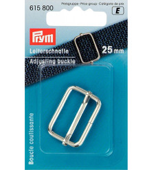 Prym Adjusting Buckle 25mm Silver Coloured - 1 Piece