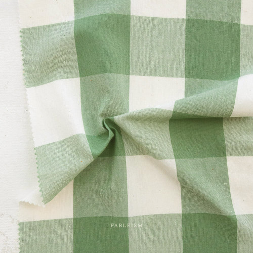 Eucalyptus Large Check from Camp Ginghams by Fableism (Avail May)