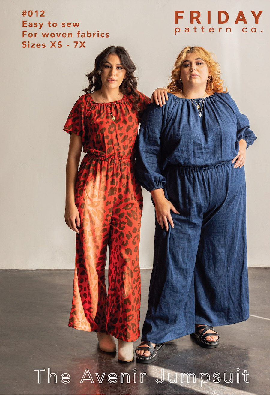 The Avenir Jumpsuit Pattern By Friday Pattern Company (Due Apr)