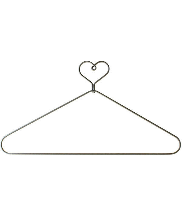 Heart Top 12in Wire Hanger