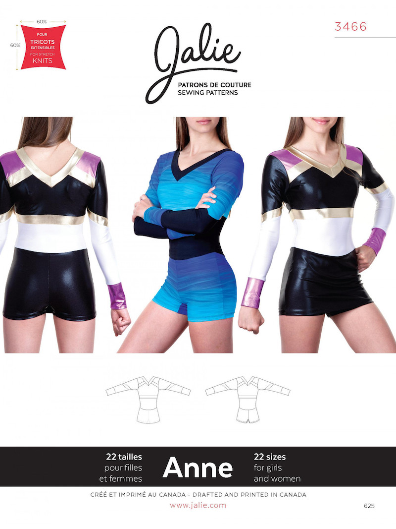 Anne Cheerleading Uniform Pattern by Jalie