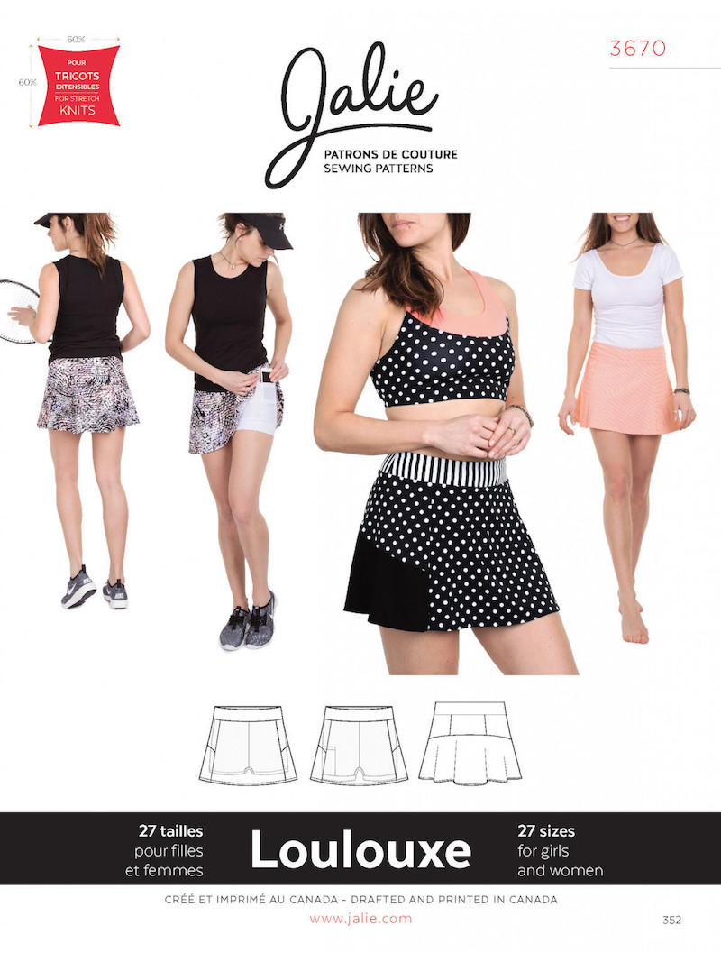 LouLouxe Skort Pattern by Jalie