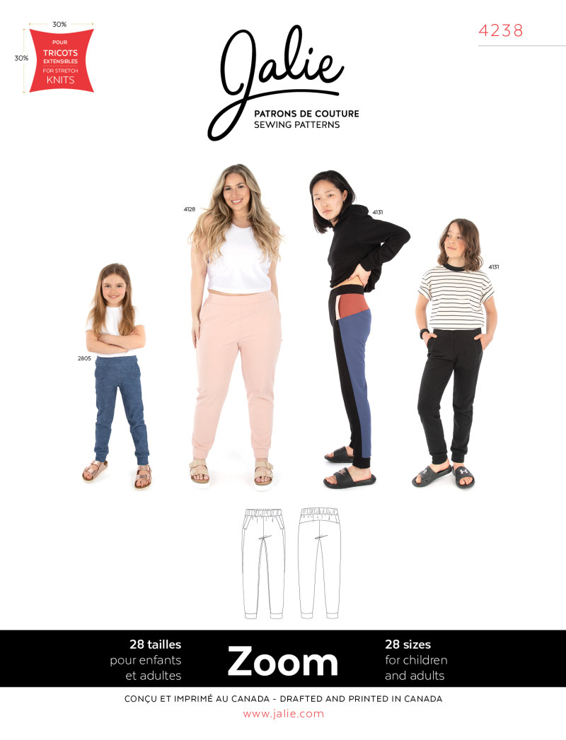 Zoom Modern Joggers by Jalie