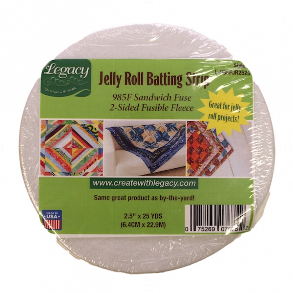 Legacy Sandwich Fuse 2 Sided Fusible Fleece - 2.25in x 23m (25yds) Jelly Roll Strip