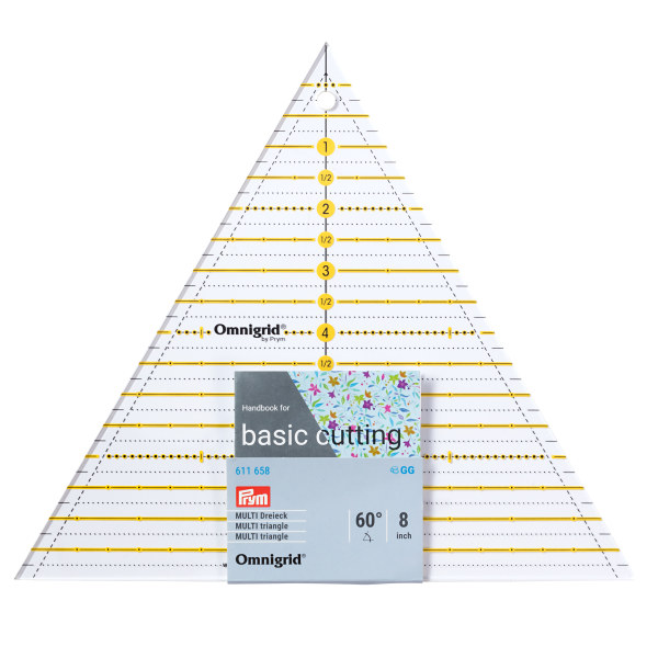 Prym Patchwork Ruler Triangle Multi 8in Omnigrid