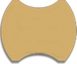 1.5 Inch Apple Cores Acrylic ##template## With 3/8 Seam - Paper Piecing