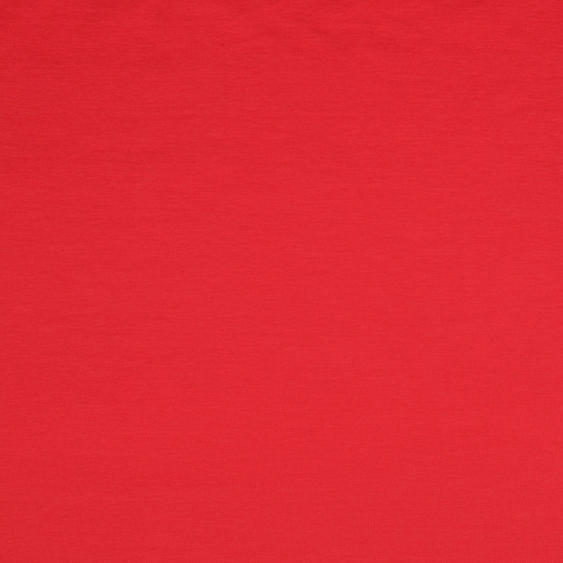 Solid Organic Cotton Knit Jersey Fabric In Red 0002