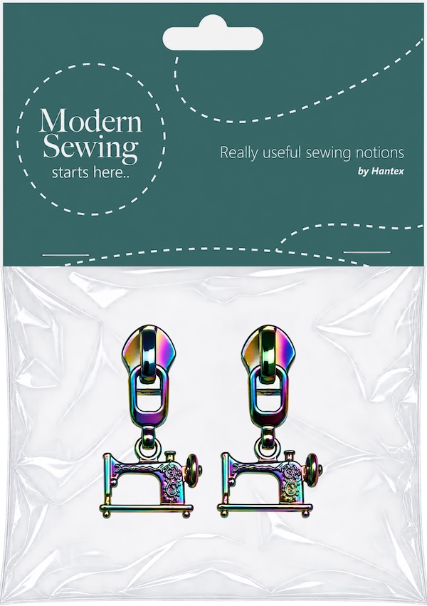 Rainbow Sewing Machine Heavy Duty #5 Zip Pull Pack Of 2
