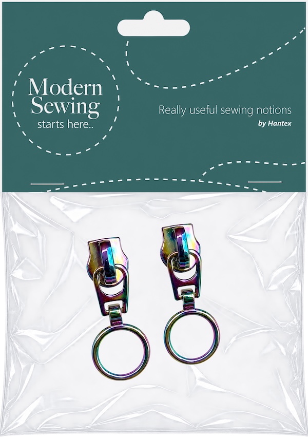 Rainbow With Ring Heavy Duty #5 Zip Pull Pack Of 2
