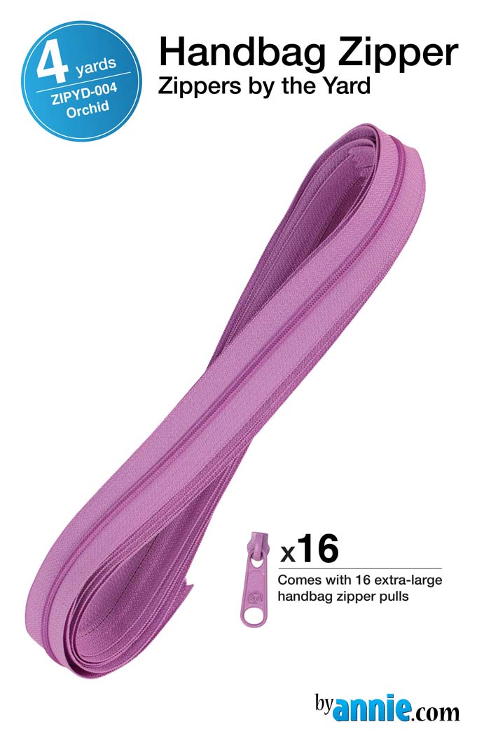 Zipper By The Yard Orchid From ByAnnie (ZIPYD-004)