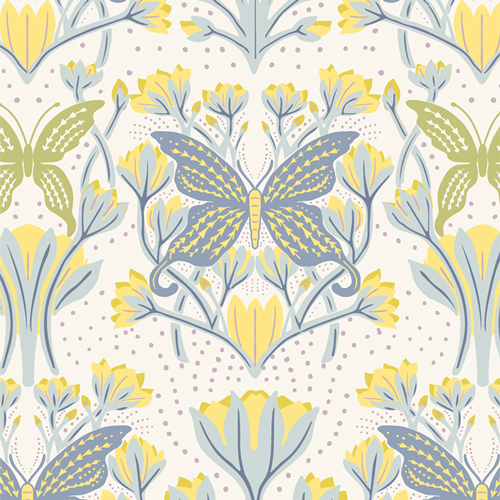 Butterfly Reflection Dawn from Fresh Linen by Katie O'Shea for AGF