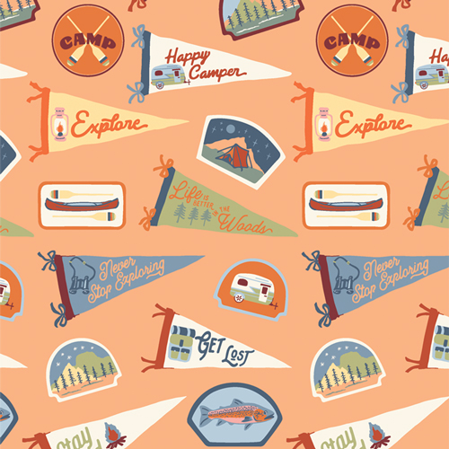 Souvenir Charm from Happy Camper by Maureen Cracknell for AGF (Avail Jan)