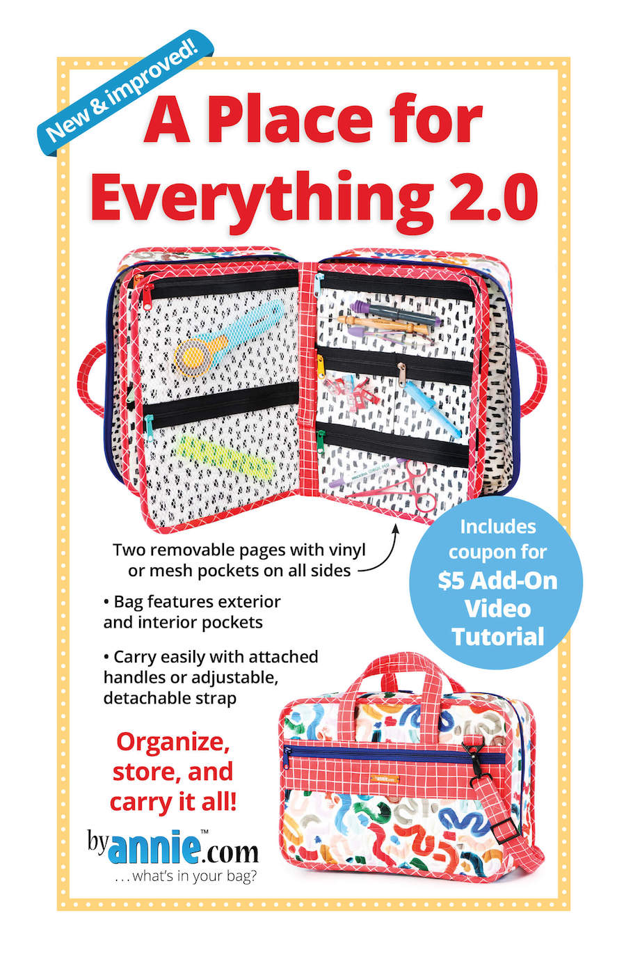 A Place For Everything Organiser 2.0 Pattern ByAnnie