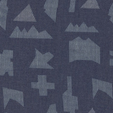 Puzzle Sandblast Denim Print - Art Gallery Fabric 58in/59in Per Metre, 100% Cotton, 4.5 Oz/sqm