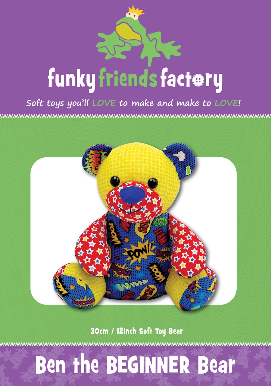 Ben The Beginner Bear Pattern By Funky Friends Factory