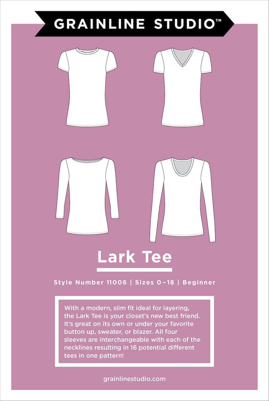 Lark Tee Pattern By Grainline Studio (Due May)