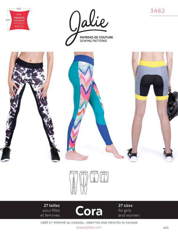 Cora Running Tights And Shorts Pattern by Jalie