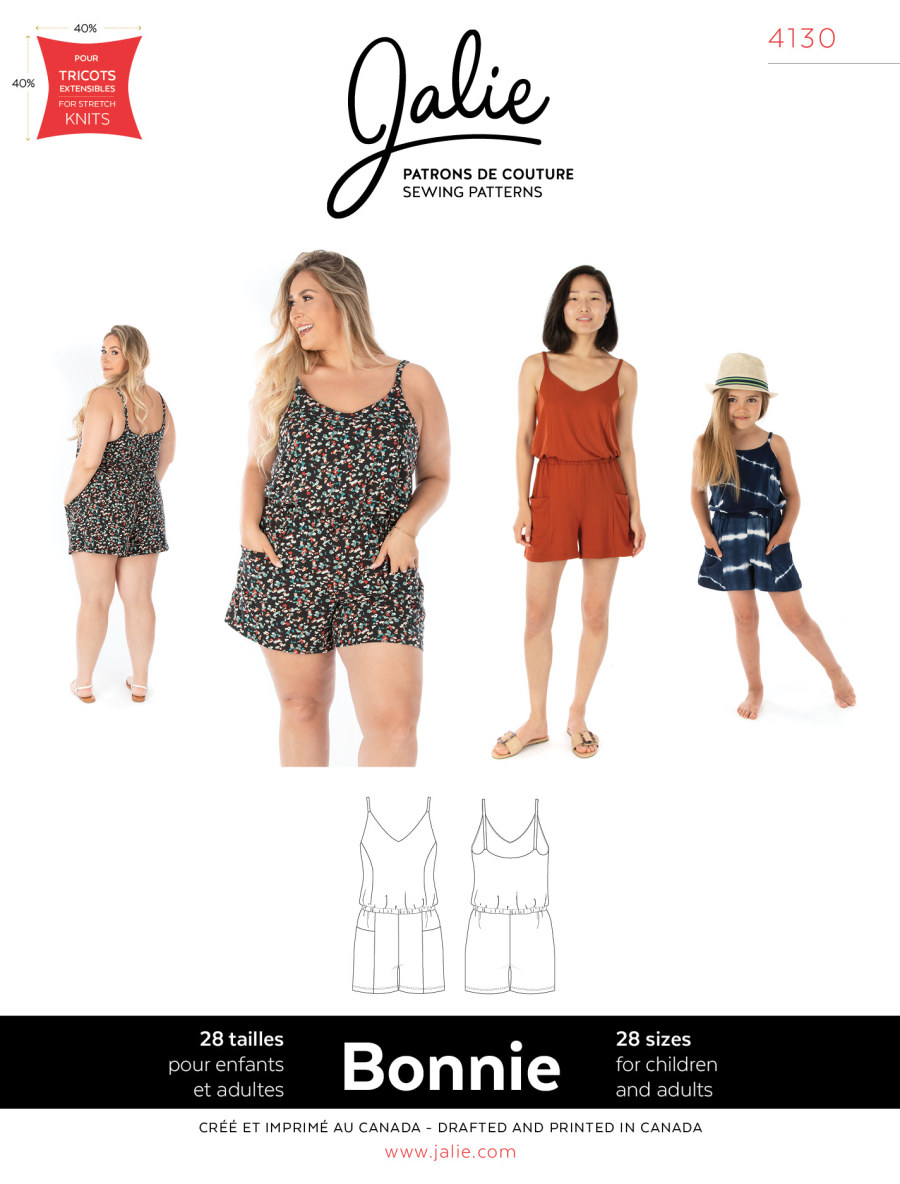 Bonnie Romper Pattern by Jalie