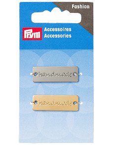 Prym Handmade Label Sew-On Silver- And Gold-Colour