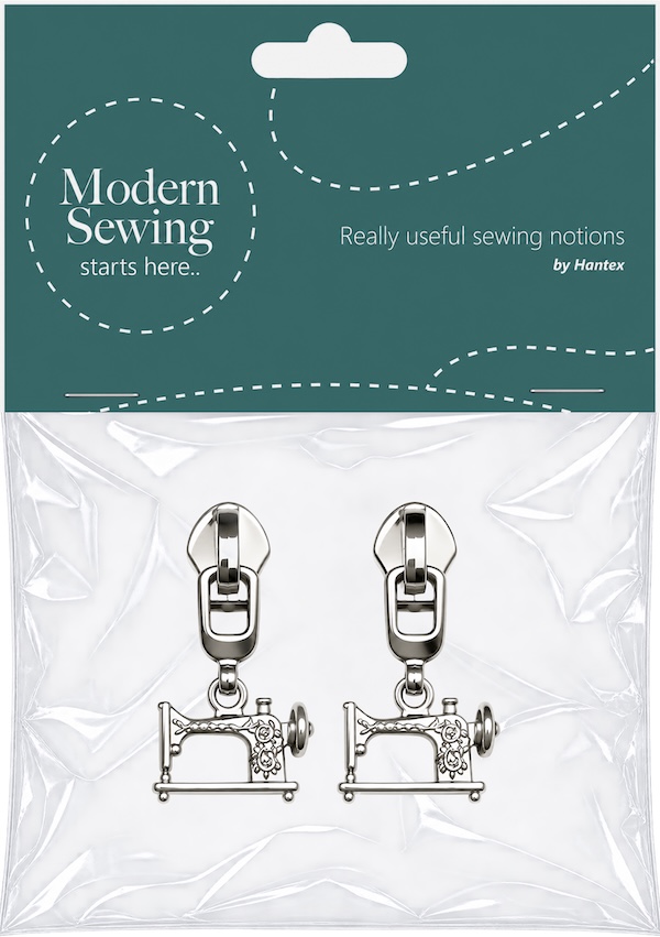 Silver Sewing Machine Heavy Duty #5 Zip Pull Pack Of 2