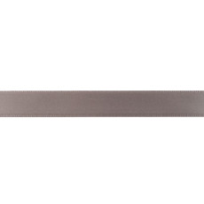 Medium Grey Double Faced Satin Ribbon - 16mm X 25m