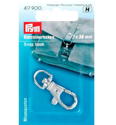 Prym Snap Hook 7 X 38mm Silver Col