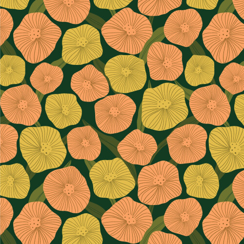 Blooms Green From Poppy Fields By MK Surface For Cloud9 Fabrics