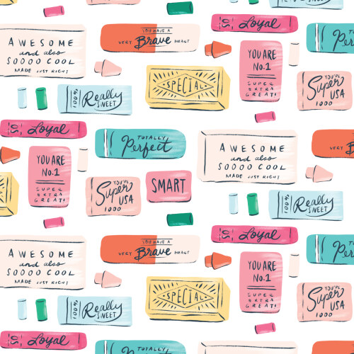 Erase Negativity from Teacher's Pet by Krissy Mast for Cloud9 Fabrics