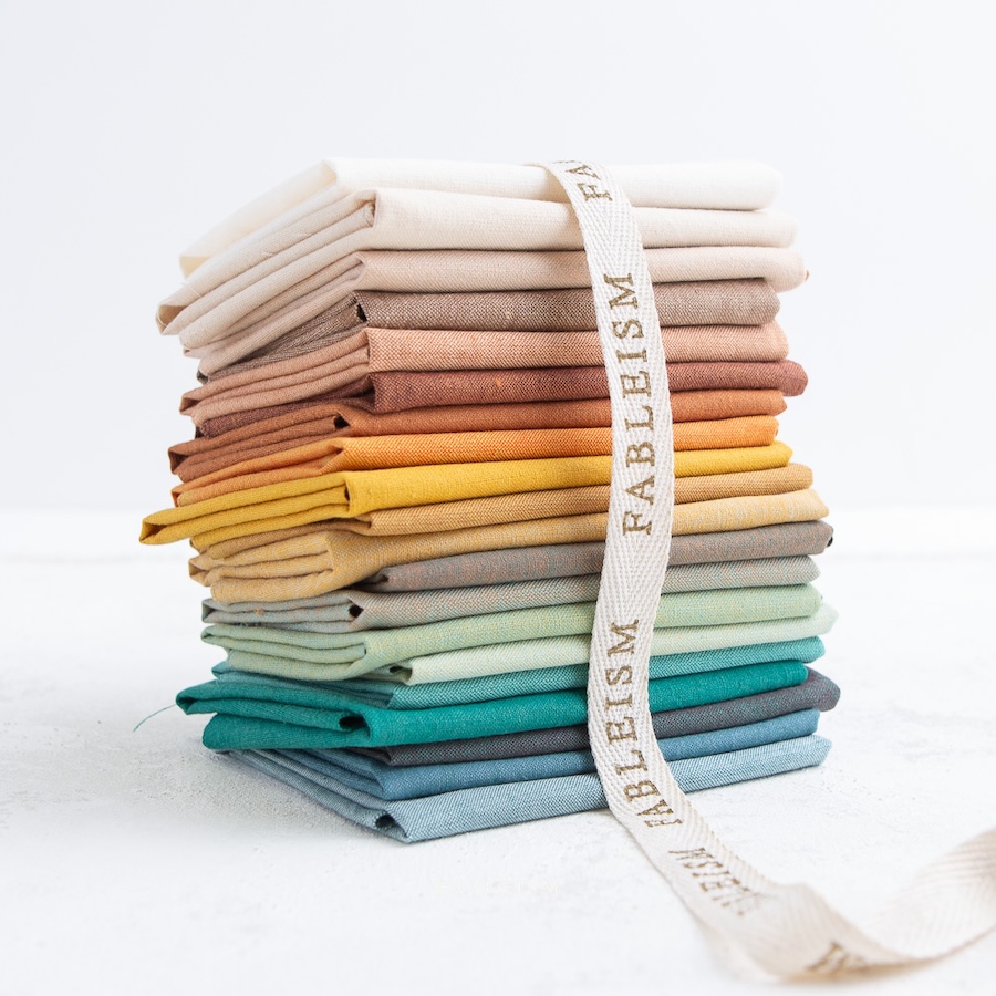 20 Piece Fat Quarter Bundle Of Landscape Watercolour Wovens By Fableism
