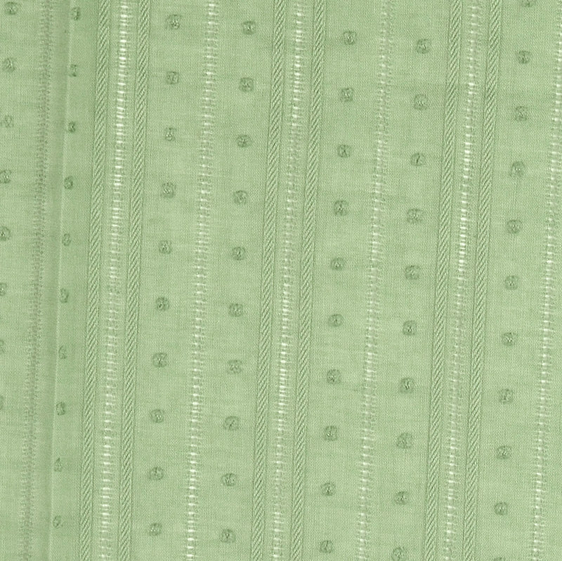 Pale Green Dobby Voile From Kaibo by Modelo Fabrics
