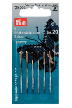 Prym Embroidery Needles Tapestry Blunt Point No.20 With 6pcs
