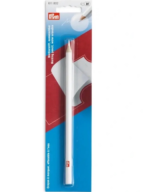 Prym Marking Pencil White Water Erasable