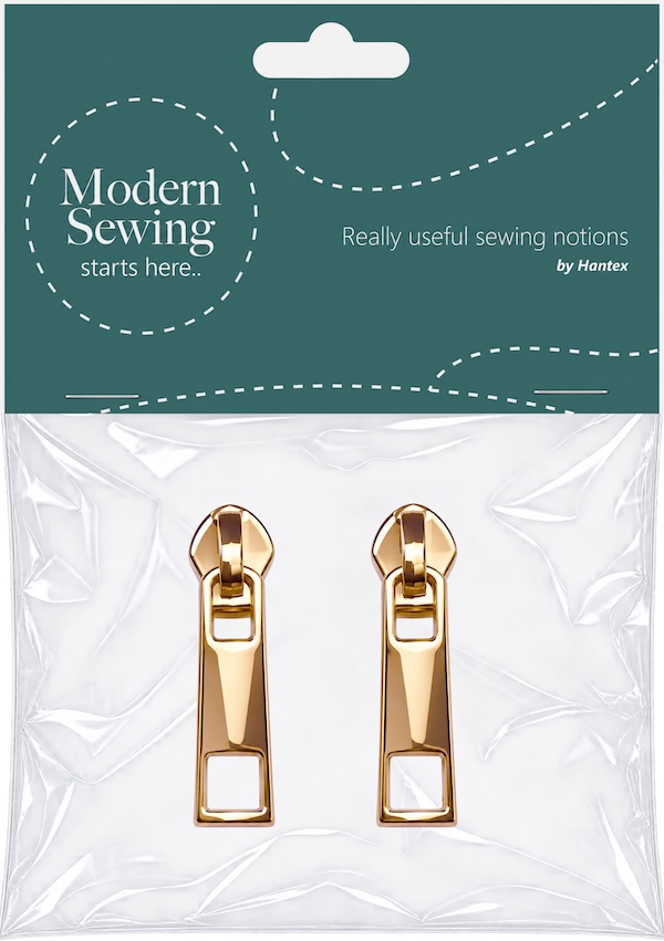 Gold With Hole Heavy Duty #5 Zip Pull Pack Of 2
