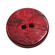Acrylic Button 2 Hole Textured Without Gloss 18mm Merlot