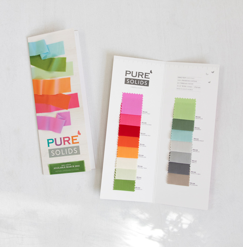 Pure Solids PE535-PE549 - Supplementary Colour Card