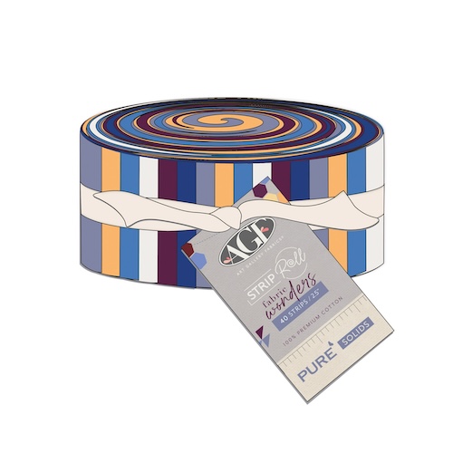 Strip Roll Fabric Wonders Pure Solids Horizon Edition for AGF (Avail Jun)