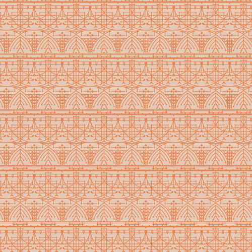 Design B Ochre from The House Beautiful Inspired by Frank Lloyd Wright for Cloud9 Fabrics (Due May)