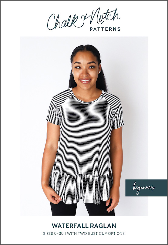 Waterfall Raglan By Chalk and Notch Patterns