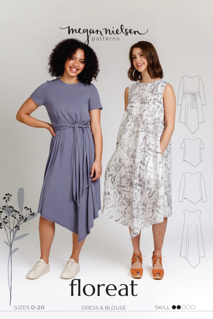 Floreat Dress & Top Pattern By Megan Nielsen