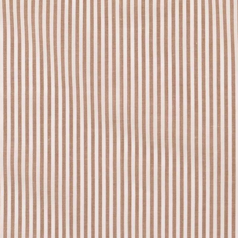 Sand Fine Striped Cotton Poplin From Jermyn By Modelo Fabrics