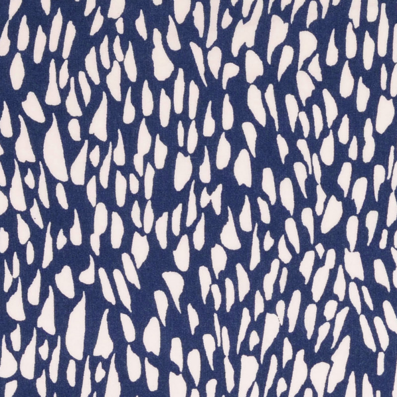 Navy Shard Rayon Print from Mistral by Modelo Fabrics