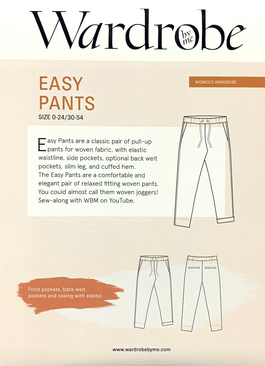 Easy Pants Pattern by Wardrobe By Me