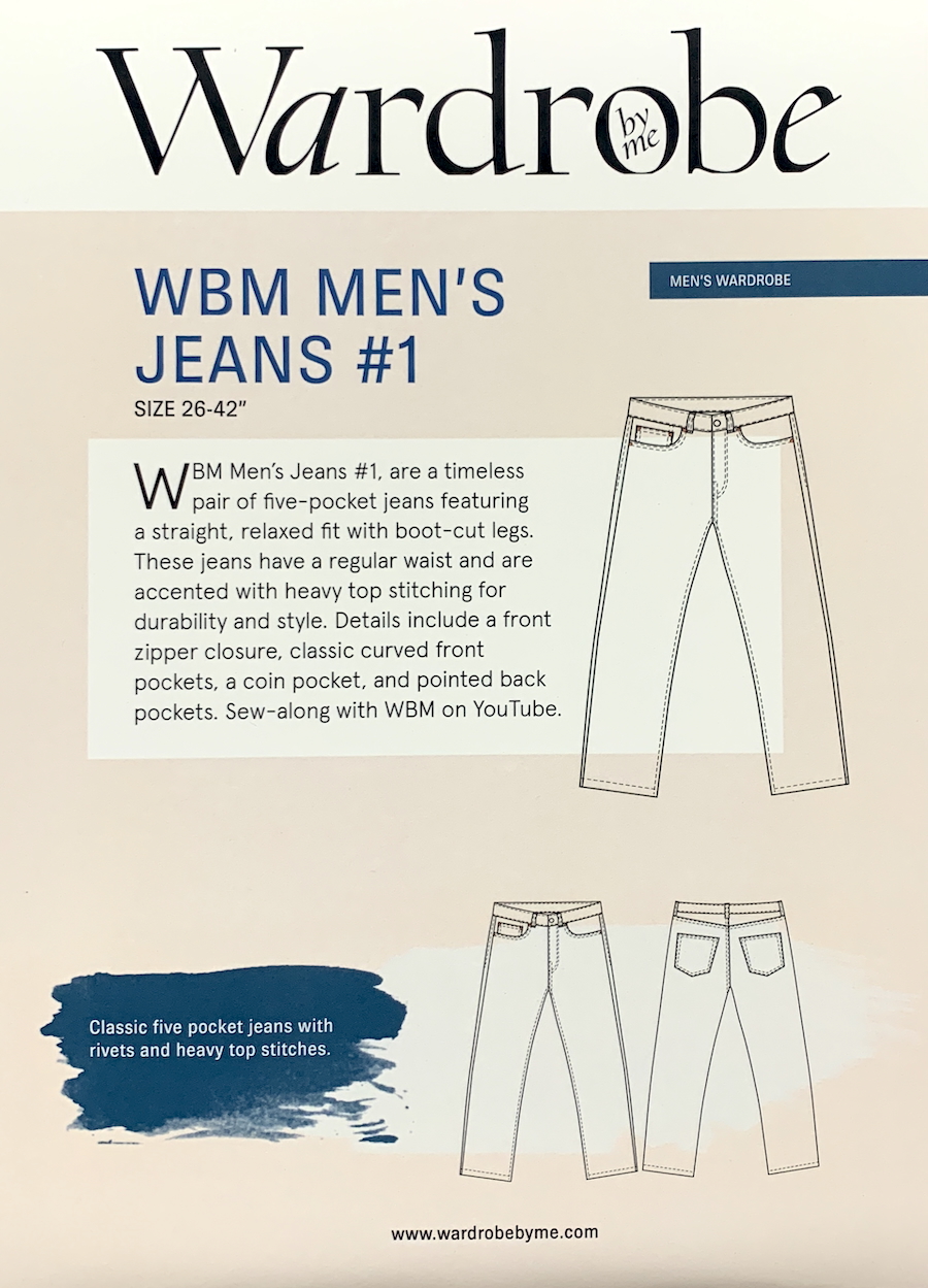 WBM Mens Jeans #1 Pattern By Wardrobe By Me