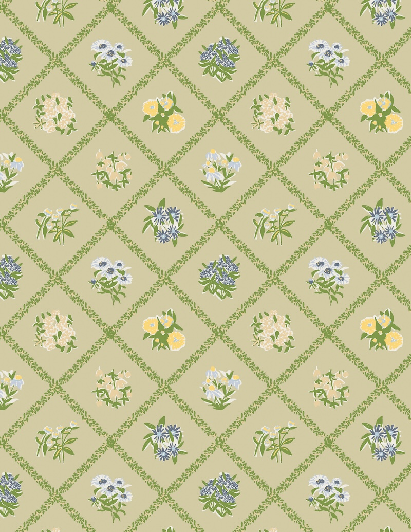Cottage Garden Abloom from Potager by Sharon Holland for AGF