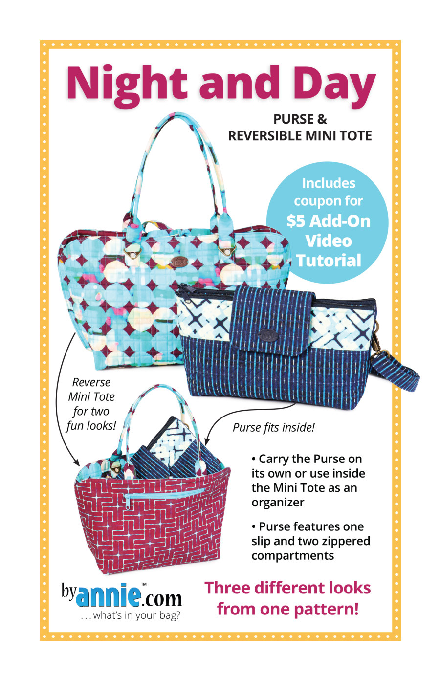 Night & Day Purse Pattern From ByAnnie