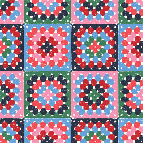 Granny Squares From Autumn Walk By Emily Taylor For Cloud9 Fabrics