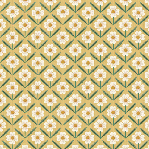 Wild Meadow in Gold from Naturally Wild by Ann Gardner for Cloud9 Fabrics (Avail Mar)