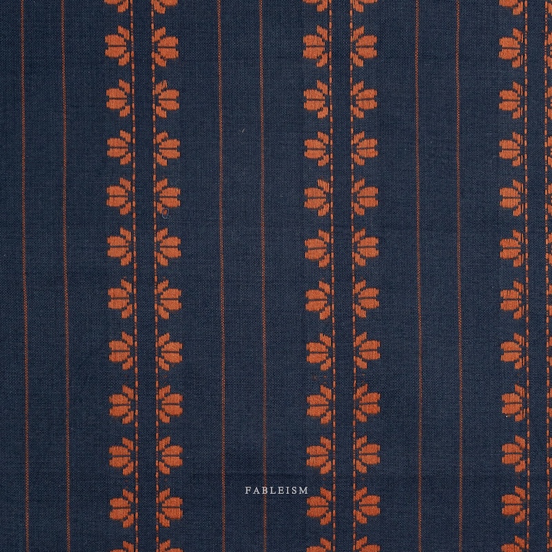 Navy Spice Deco Stripe From Fine & Dandy By Fableism (Avail May)