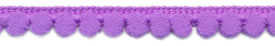 Orchid - Pom Pom Trim - Large 25mm Wide 16.5m Reel