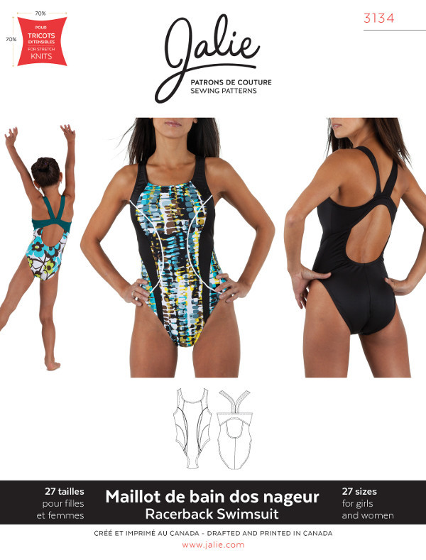 Womens Racerback Swimsuit Pattern by Jalie